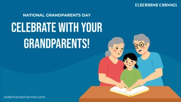 Free National Grandparents Day Youtube Thumbnail Cover Template to Edit Online