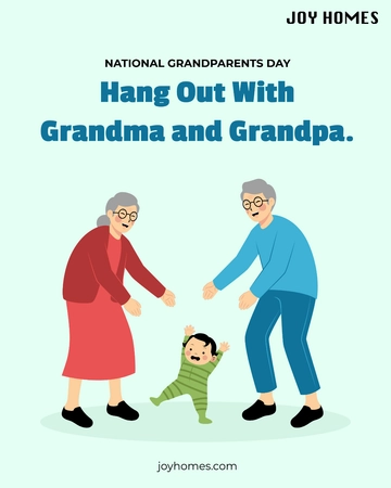 Free National Grandparents Day Twitter Vertical Post Template to Edit Online