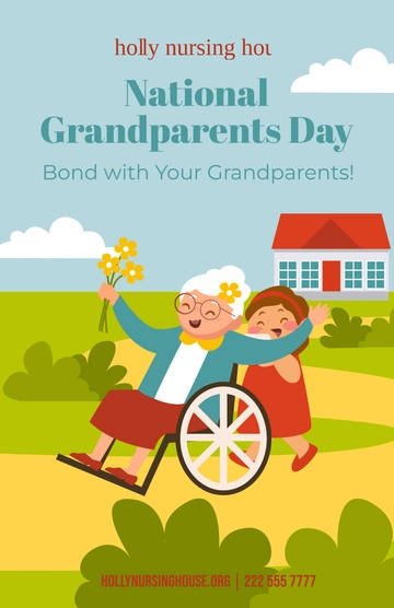 Free National Grandparents Day Poster Template to Edit Online