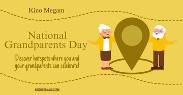 Free National Grandparents Day Linkedin Banner Template to Edit Online