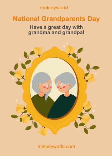 Free National Grandparents Day  Greeting Card Template to Edit Online
