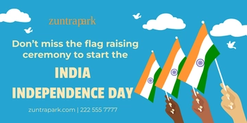 Free India Independence Day Twitter Post Template to Edit Online
