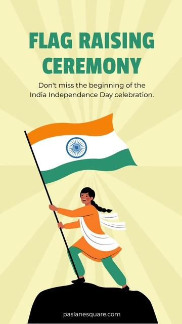 Free India Independence Day WhatsApp Status Template to Edit Online