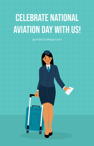 Free National Aviation Day Poster Template to Edit Online
