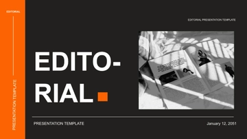 Free Editorial Agency Presentation Template to Edit Online