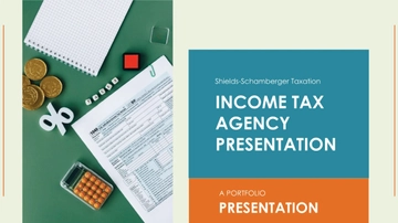 Free Income Tax Agency Presentation Template to Edit Online