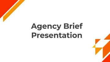 Free Agency Brief Presentation Template to Edit Online
