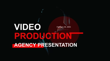 Free Video Production Agency Presentation template to Edit Online