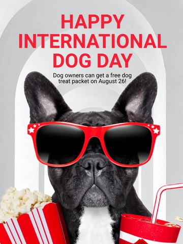 Free International Dog Day  Threads Post Template to Edit Online Free International Dog Day  Threads Post Template to Edit Online