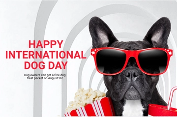 Free International Dog Day  Blog Banner Template to Edit Online Free International Dog Day  Blog Banner Template to Edit Online