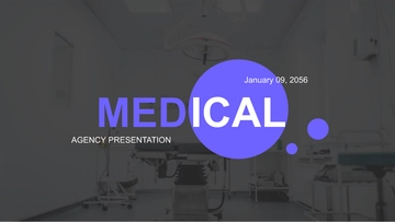 Free Medical Agency Presentation Template to Edit Online