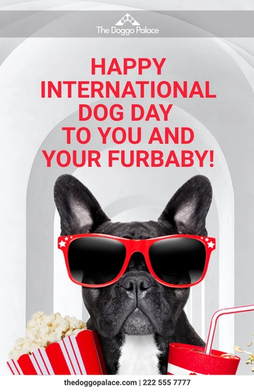 Free International Dog Day  Poster Template to Edit Online