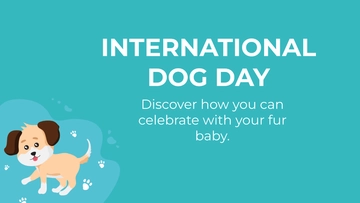 Free International Dog Day Presentation Template to Edit Online