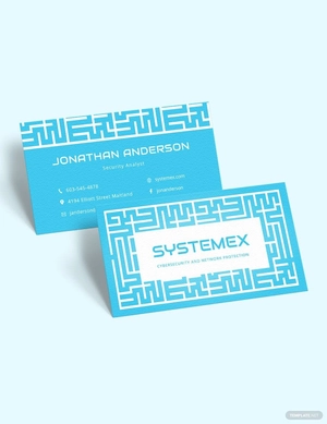 Maze Business Card Template