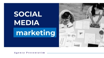 Free Social Media Marketing Agency Presentation Template to Edit Online