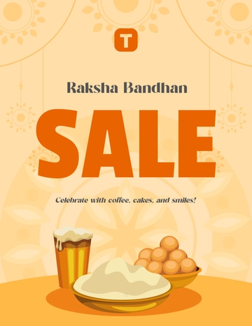 Free Raksha Bandhan Sales Flyer Template to Edit Online