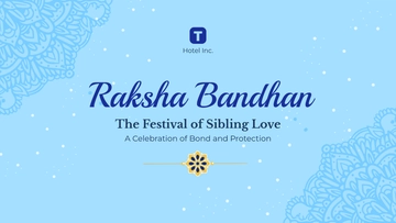 Free Raksha Bandhan Presentation Template to Edit Online
