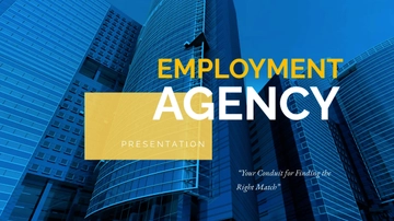 Free Employment Agency Presentation Template to Edit Online