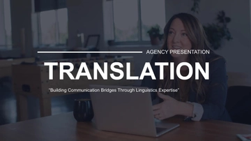 Free Translation Agency Presentation Template to Edit Online