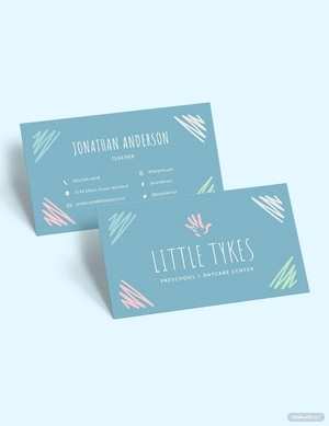 Preschool Business Card Template Preschool Business Card Template