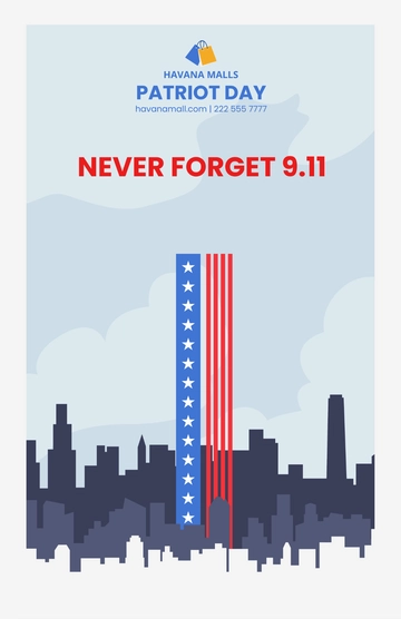 Free Patriot Day Poster Template to Edit Online