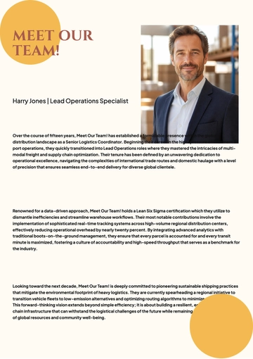 Free Company Catalog Bio Template to Edit Online