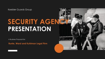 Free Security Agency Presentation Template to Edit Online