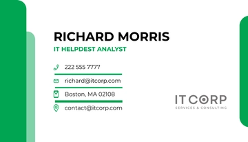 Free Managed IT Services Business Card Template to Edit Online