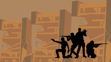 Free War Background Presentation Template to Edit Online