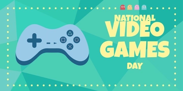 Free National Video Games Day Blog Banner Template to Edit Online