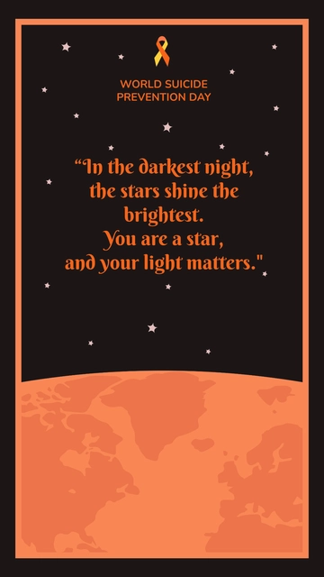 Free World Suicide Prevention Day Quote  Template to Edit Online