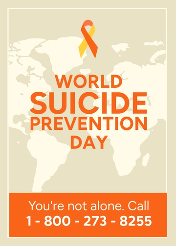 Free World Suicide Prevention Day Greeting Card Template to Edit Online