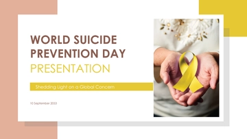 Free World Suicide Prevention Day Presentation Template to Edit Online