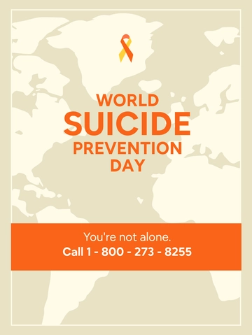 Free World Suicide Prevention Day Threads Post Template to Edit Online