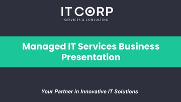 Free Managed IT Services Business Presentation Template to Edit Online