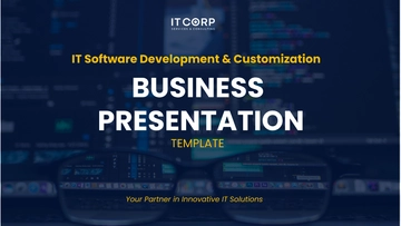 Free IT Software Development & Customization Business Presentation Template to Edit Online