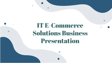Free IT E-Commerce Solutions Business Presentation Template to Edit Online