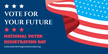 Free National Voter Registration Day Blog Banner Template to Edit Online Free National Voter Registration Day Blog Banner Template to Edit Online