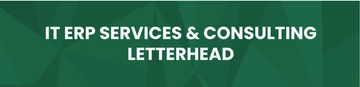 Free IT ERP Services & Consulting Letterhead Template to Edit Online
