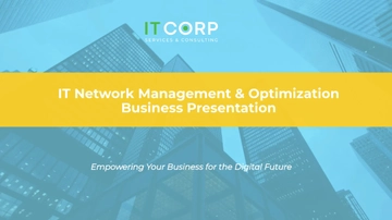 Free IT Network Management & Optimization Business Presentation Template to Edit Online