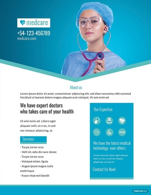 Sample Medical Flyer Template