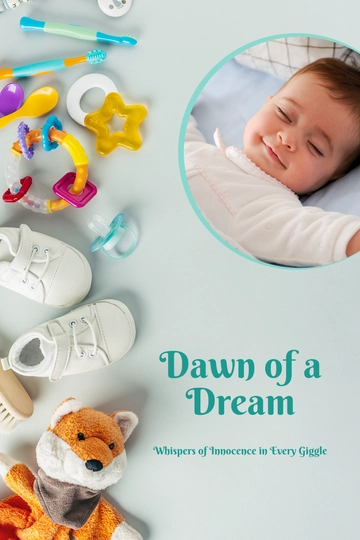 Free New Born Book Cover Template to Edit Online