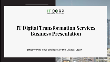 Free IT Digital Transformation Services Business Presentation Template to Edit Online