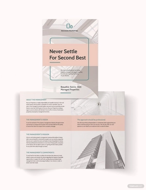 Property Management Bi-Fold Brochure Template