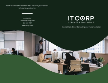 Free IT Cloud Consulting & Implementation Company Profile Digital Brochure Template to Edit Online