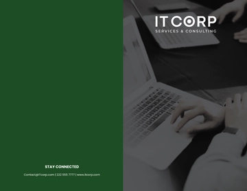 Free IT Software Development & Customization Company Profile Digital Brochure Template to Edit Online