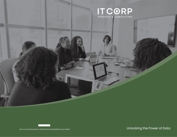Free IT Business Intelligence & Analytics Consulting Company Profile Digital Brochure Template to Edit Online