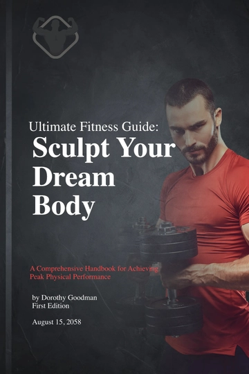 Free Fitness Book Cover Template to Edit Online