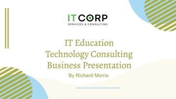 Free IT Education Technology Consulting Business Presentation Template to Edit Online