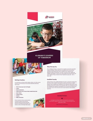Alabama Primary Bi-Fold Brochure Template Alabama Primary Bi-Fold Brochure Template